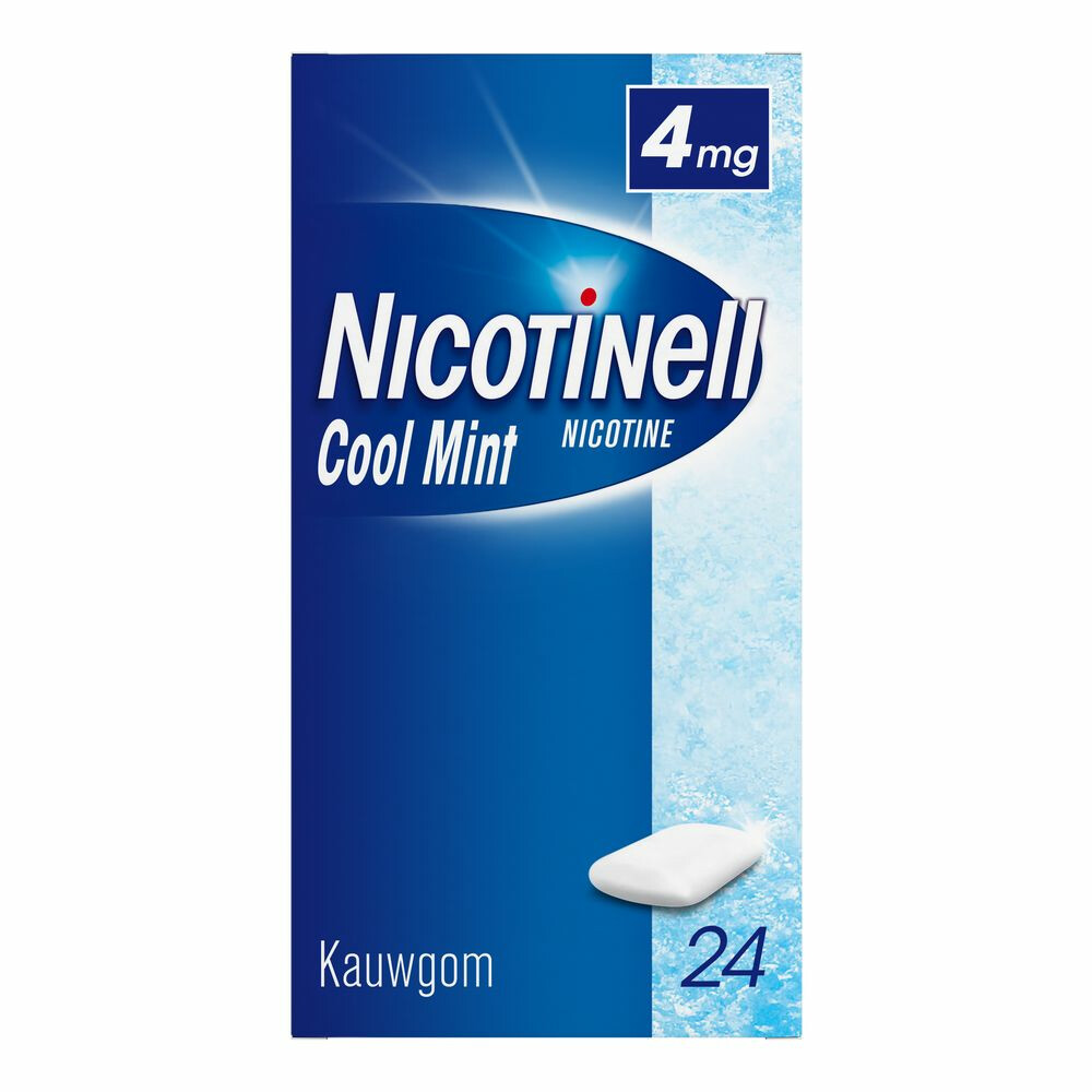Nicotinell Kauwgom Cool Mint 4 mg 24 stuks