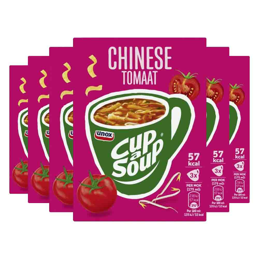 6x Unox Cup-a-Soup Chinese Tomaat 3 x 175 ml