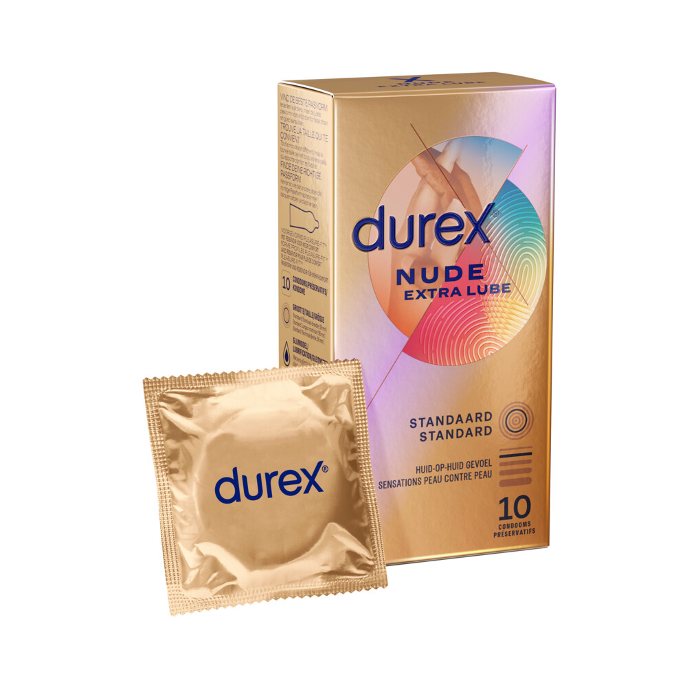 Durex Condoom Nude Extra Lube Stuks Plein Nl