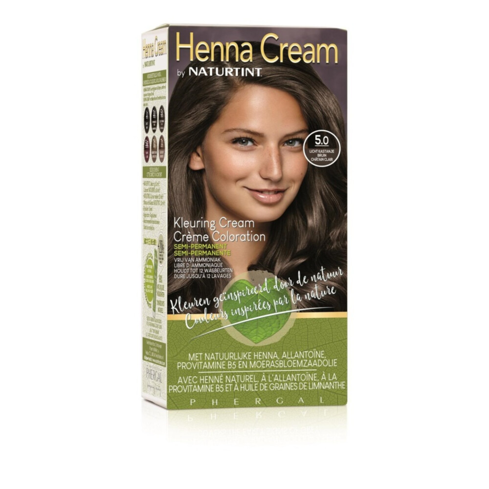 Naturtint Henna Cream 5.0 Licht Kastanje Bruin-châtain Clair (110ml)