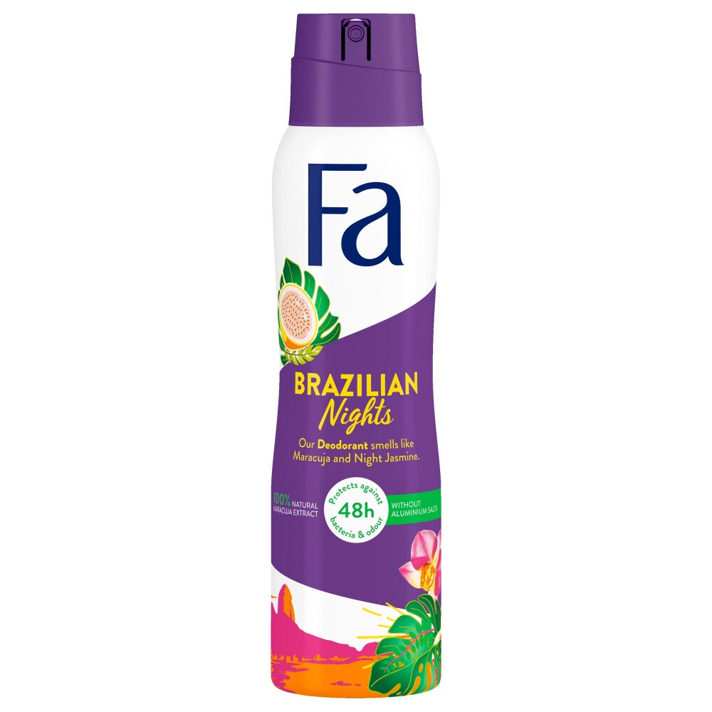 6x Fa Deodorant Brazilian Nights 150 ml