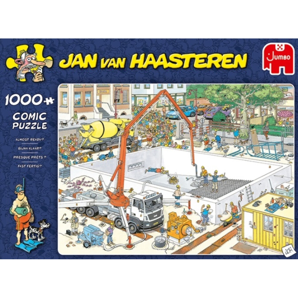 Jumbo legpuzzel Jan van Haasteren bijna klaar 1000 stukjes