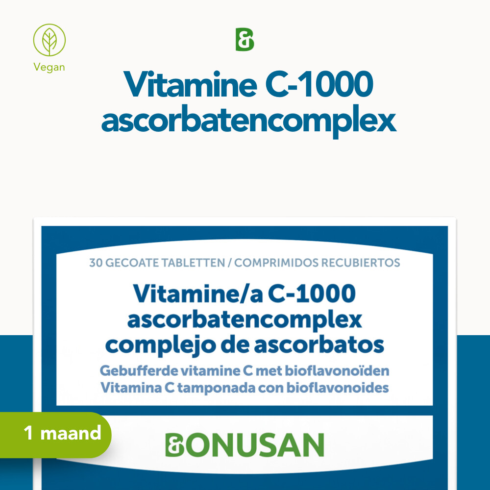 Bonusan Vitamine C-1000 ascorbatencomplex Blisterverpakking 30 tabletten