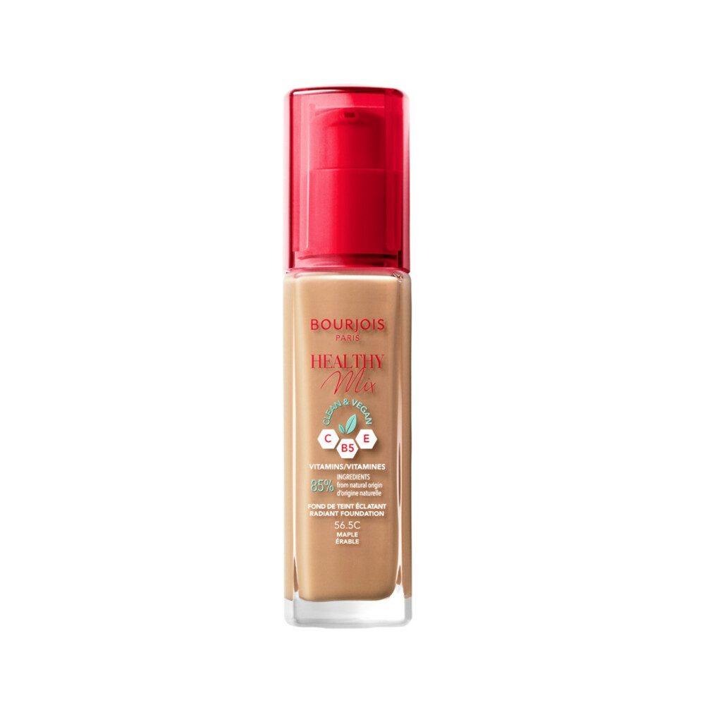 3x Bourjois Paris Healthy Mix Clean Foundation 56.5 Maple 30 ml