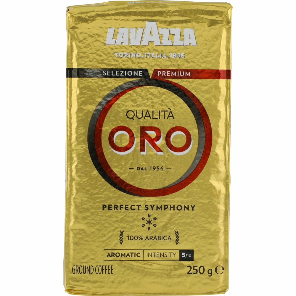 Lavazza Qualita Oro 250 gram gemalen koffie : Filterkoffie