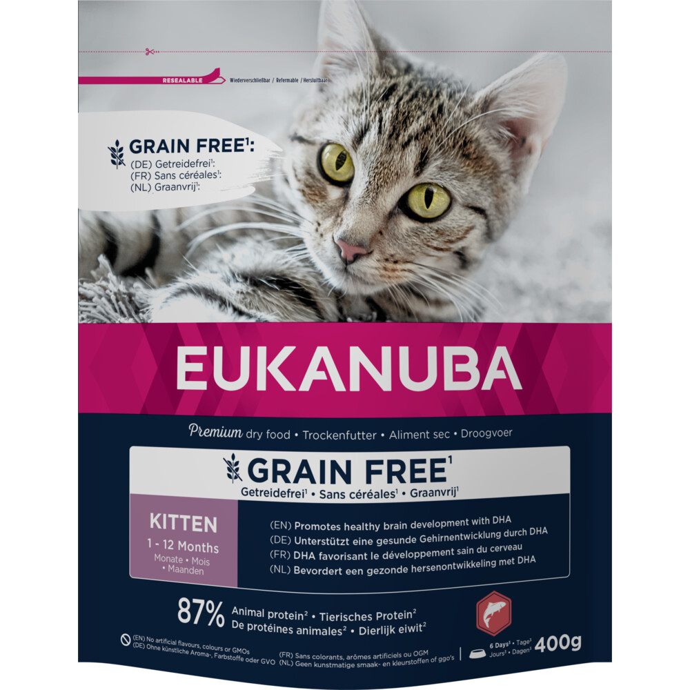 Eukanuba Kat Kitten Graanvrij Zalm 400 gr