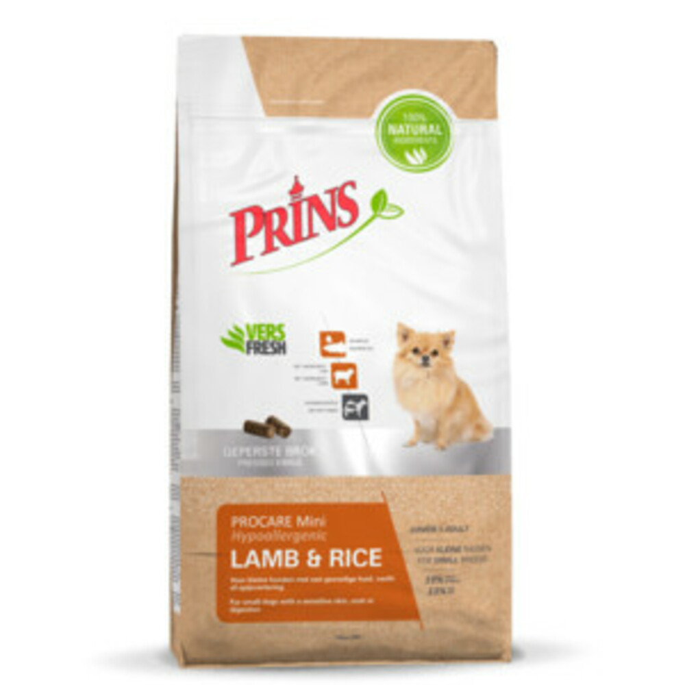 Prins Hondenvoer ProCare Hypoallergic Mini Lamb&Rice 15 kg