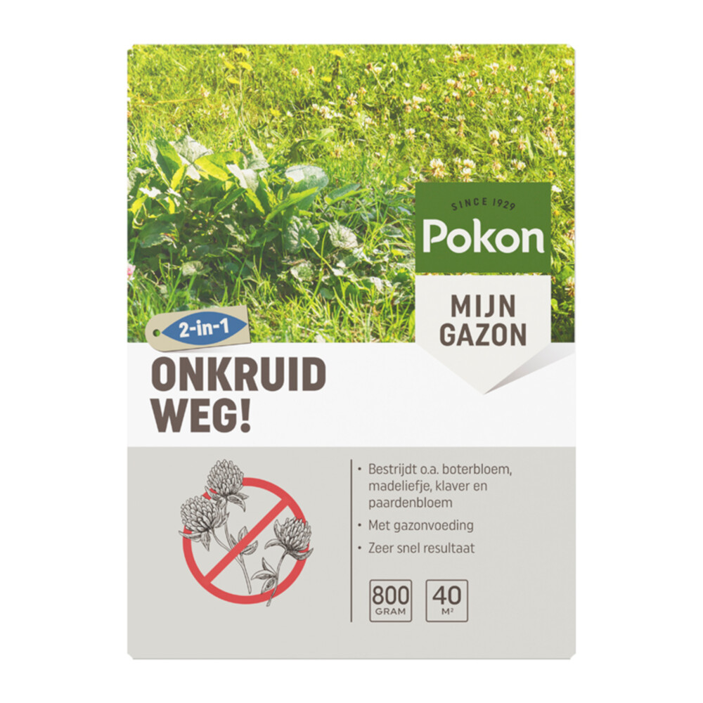 6x Pokon Onkruid Weg voor 40m2 800 gr