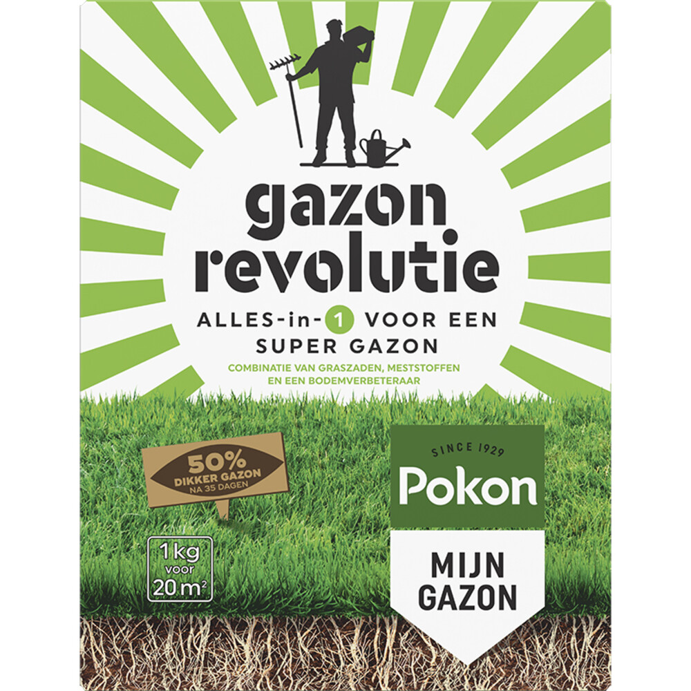 6x Pokon Gazon Revolutie 1 kg