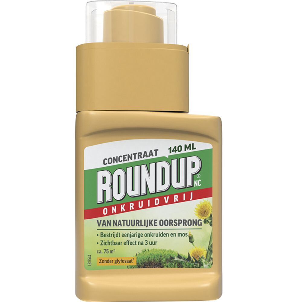 3x Roundup NC Natuurlijk Onkruidvrij Concentraat 140 ml