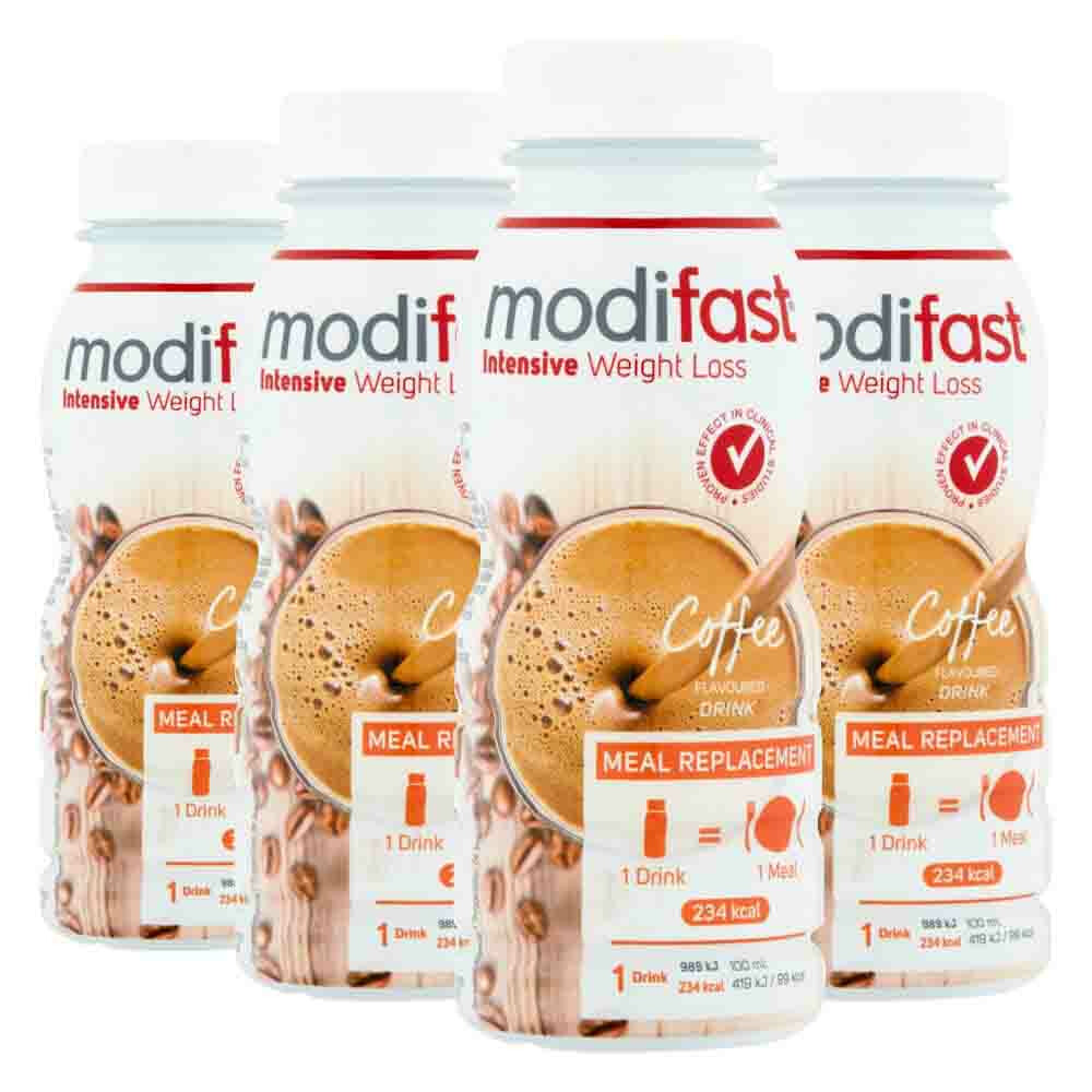 4x Modifast Intensive Drink Koffie 236 ml