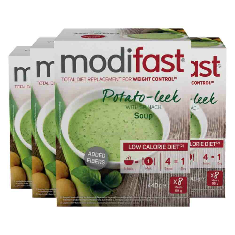 4x Modifast Intensive Soep Potato-Leek 440 gr