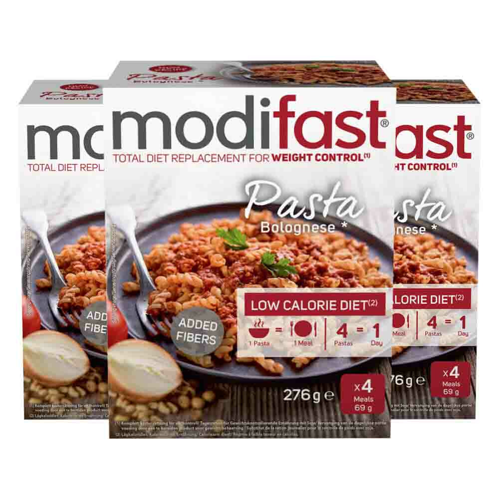 3x Modifast Weight Control Pasta Bolognese 4 x 62 gr