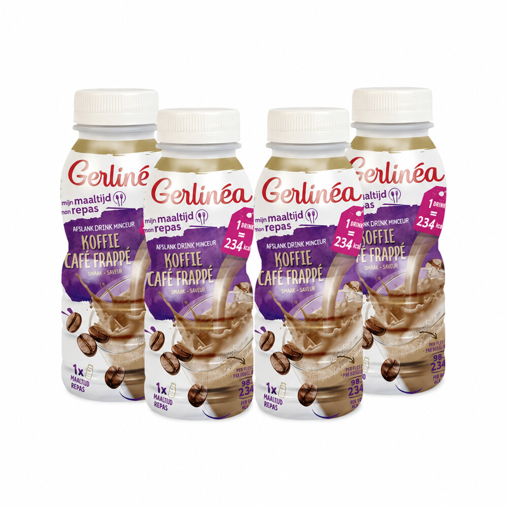 4x Gerlinea Drinkmaaltijd Koffie 236 ml
