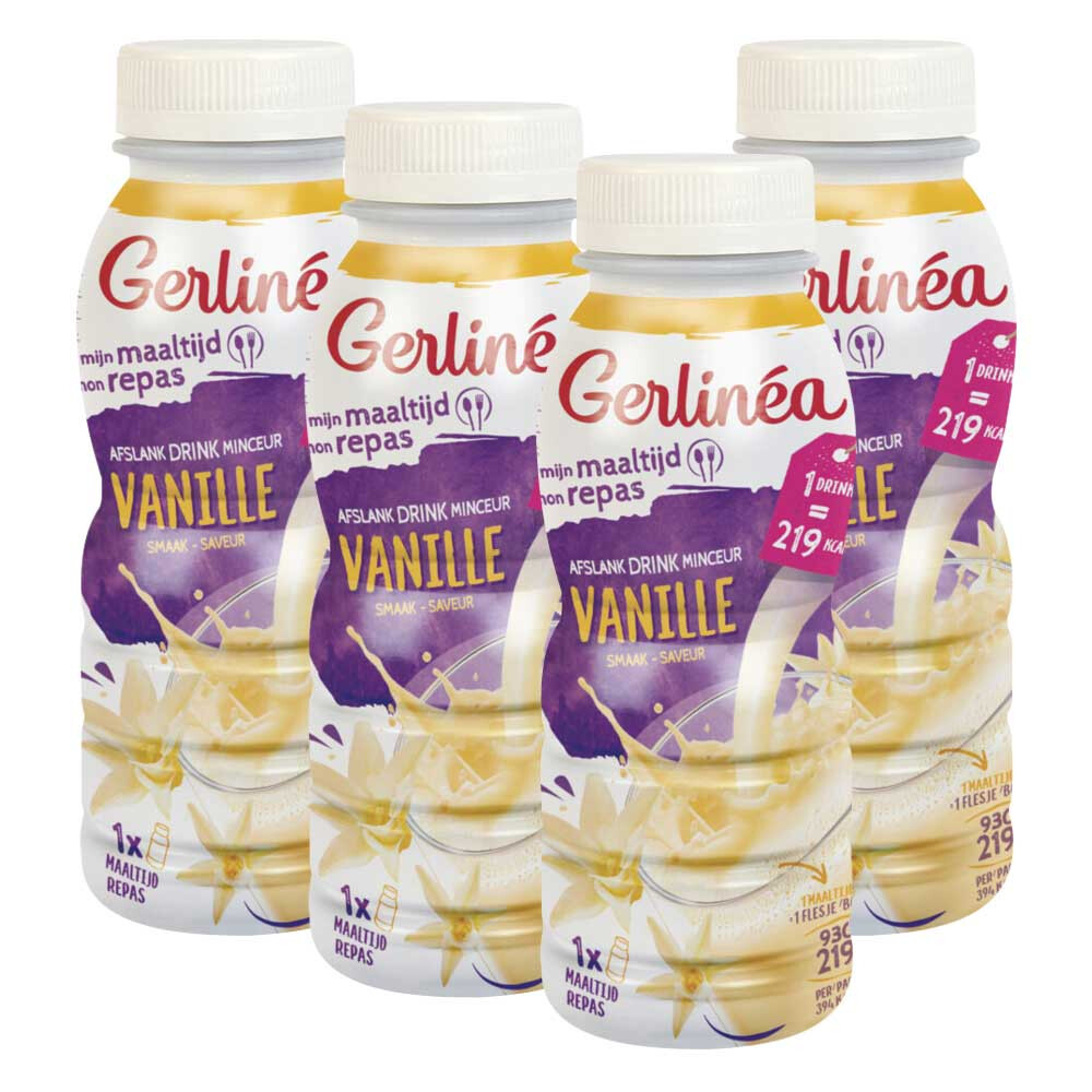 4x Gerlinea Drinkmaaltijd Vanille 236 ml
