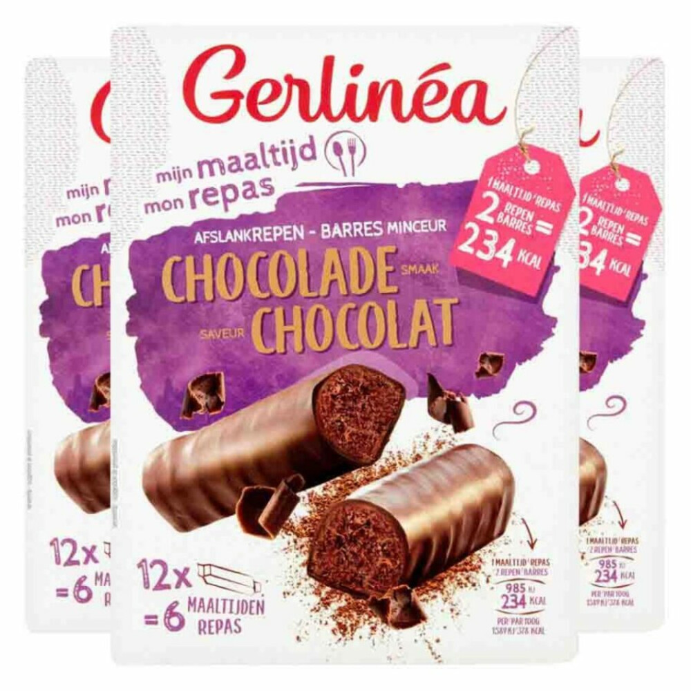 3x Gerlinea Repen Chocolade 12 x 31 gr