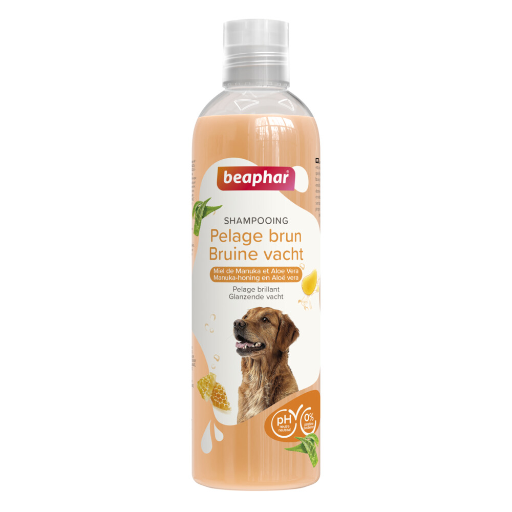 6x Beaphar Shampoo Hond Bruine Vacht 250 ml