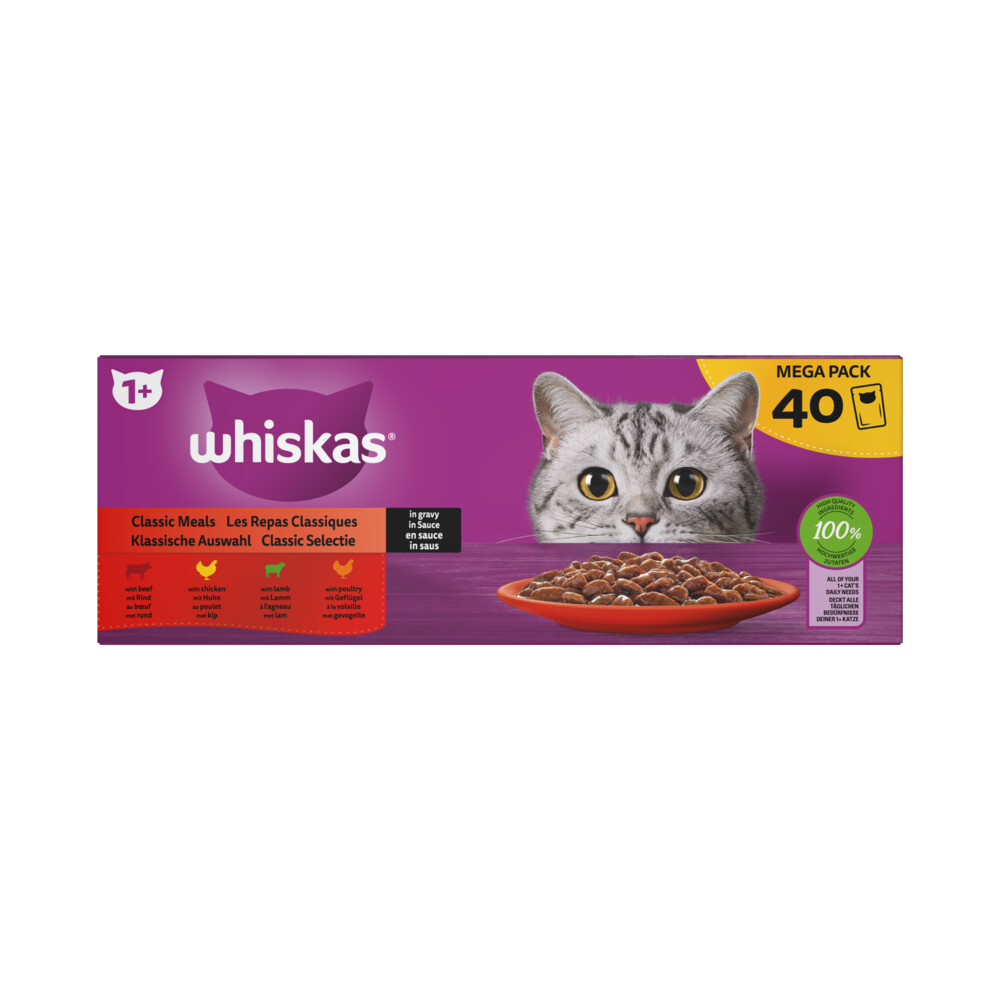 Whiskas Pouch Adult Classic Selectie in Saus 40 x 85 gr