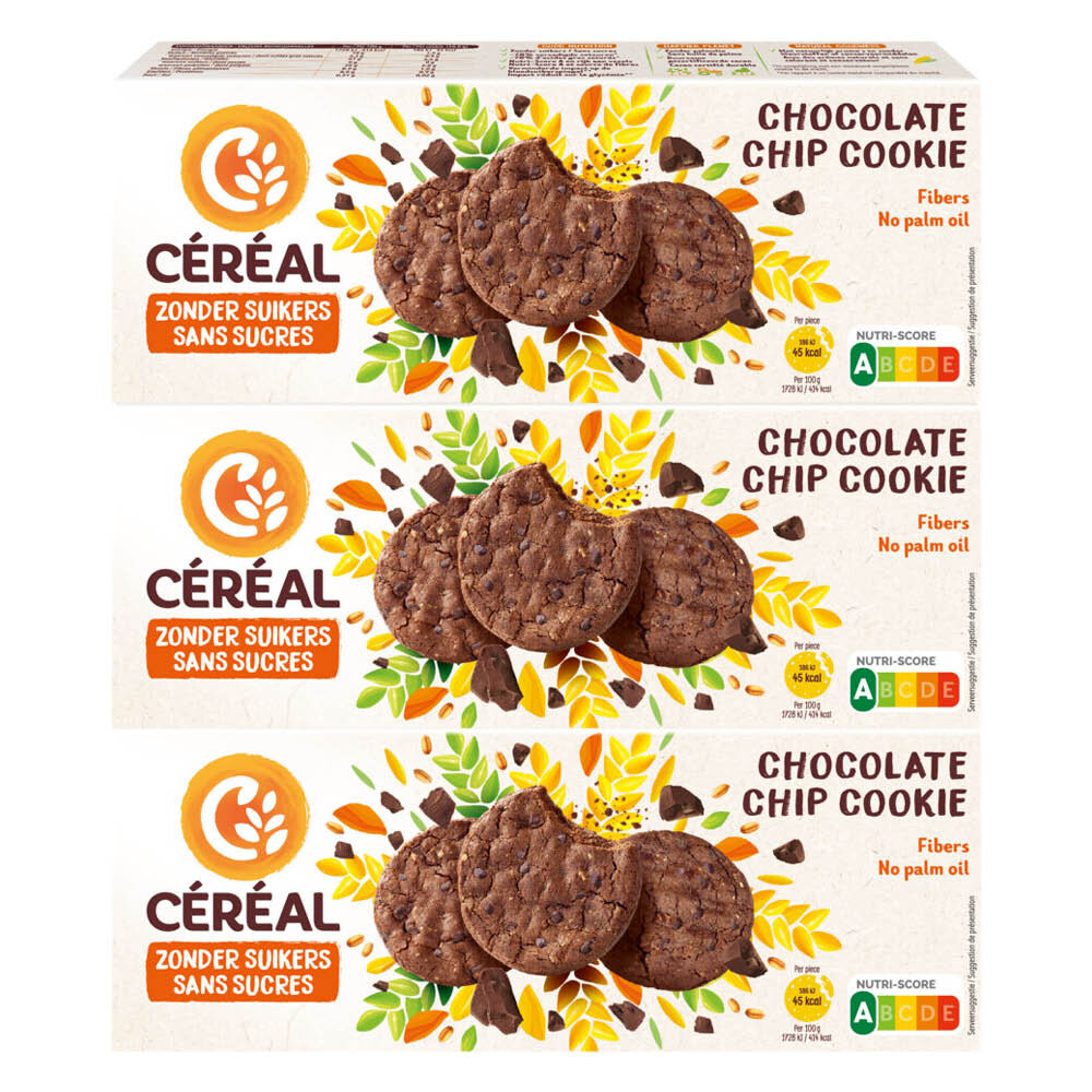 3x Céréal Chocolate Chip Cookie 130 Gr thumbnail