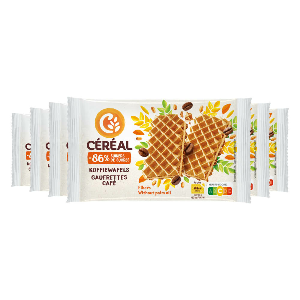 6x Céréal Koffiewafels 90 gr