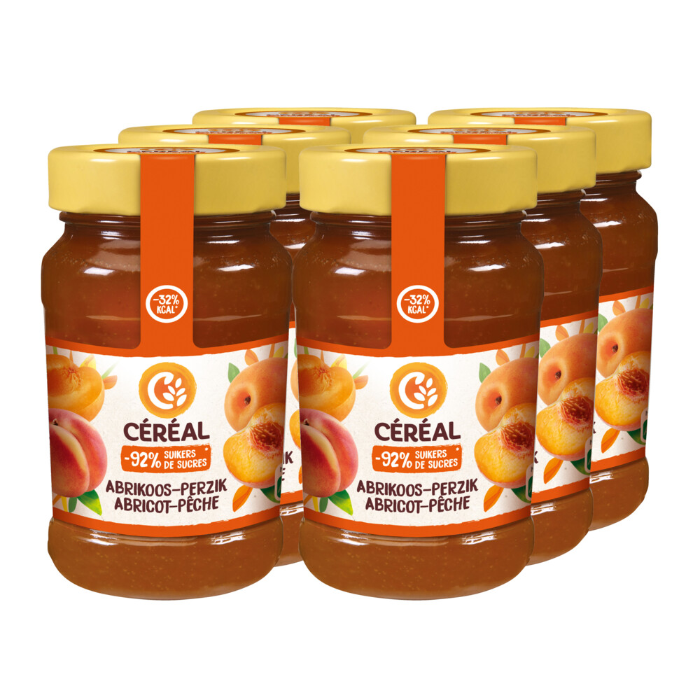6x Céréal Jam Abrikoos&Perzik 270 gr