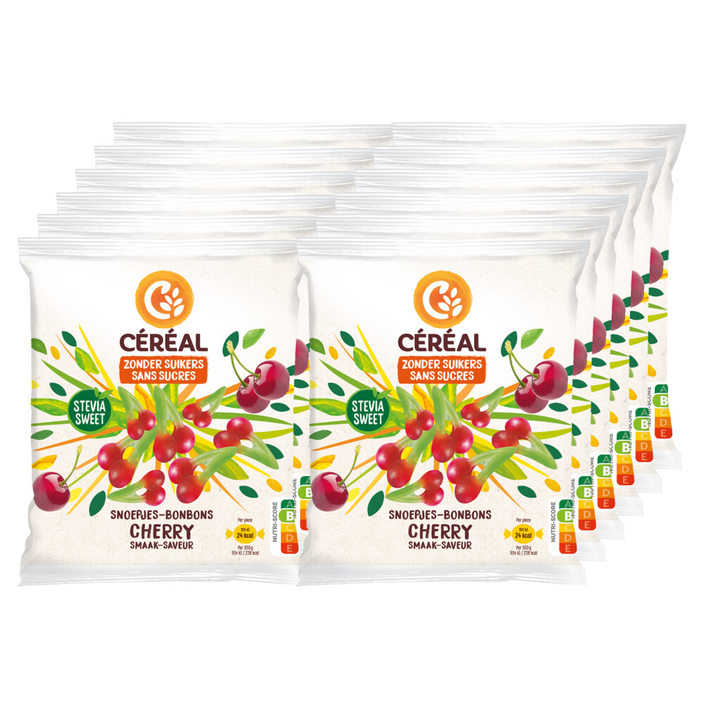 12x Céréal Snoepjes Kers 120 gr