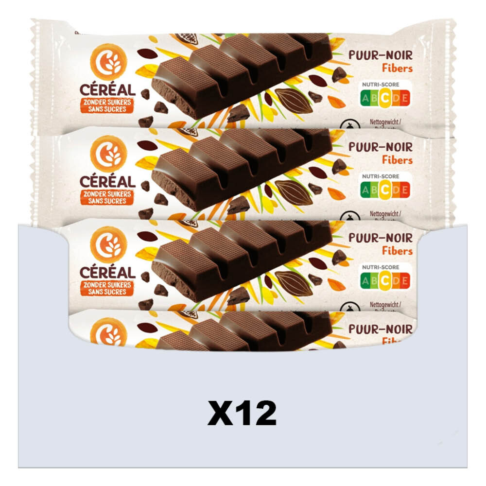 12x Céréal Chocoladereep Puur 42 gr
