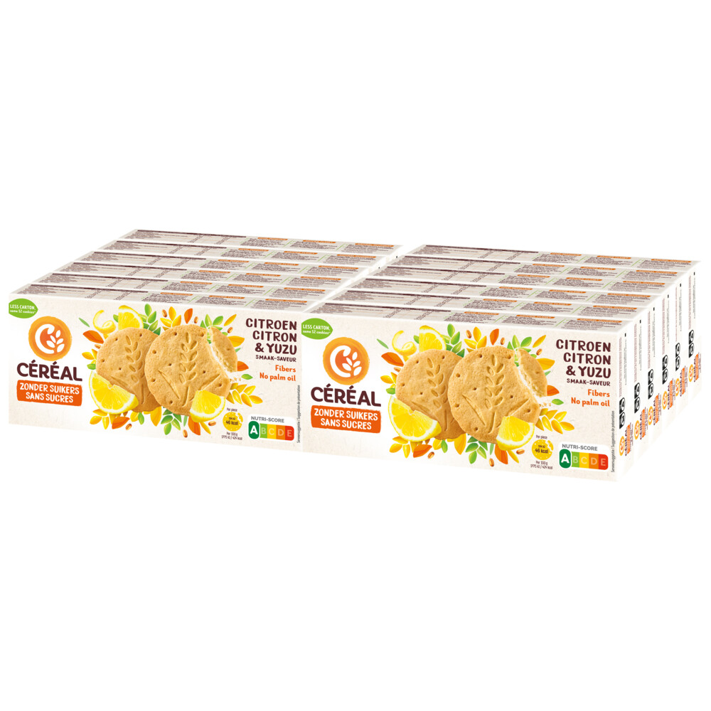 12x Céréal Koekjes Citroen&Yuzu 132 gr