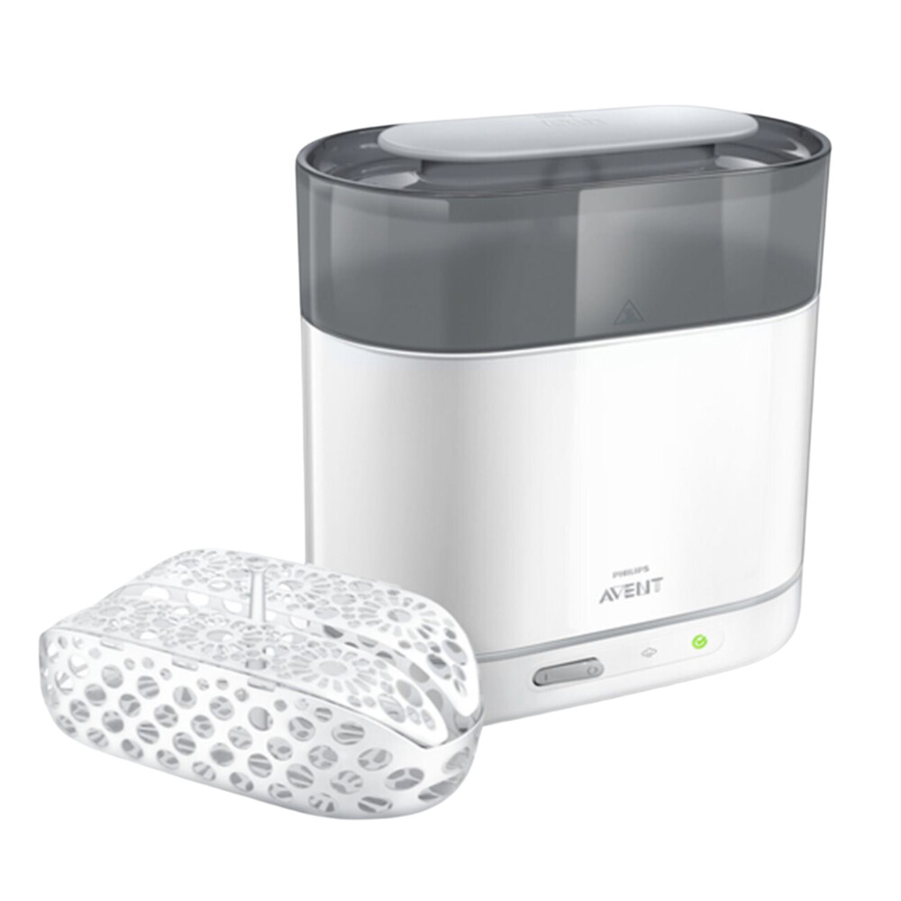 Philips Avent Bottle Steriliser - Sterilises in 10 minutes - Up to 6 bottles - Integrated drip tray - Easy to clean - Space saving - Stays sterile for up to 24 hours - SCF291/00