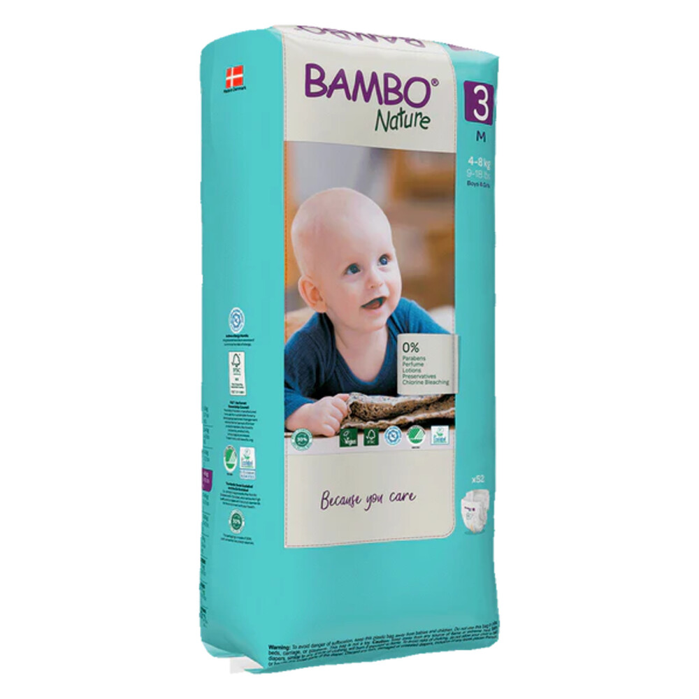 BAMBO NATURE luier 3 m 4-8kg 52st