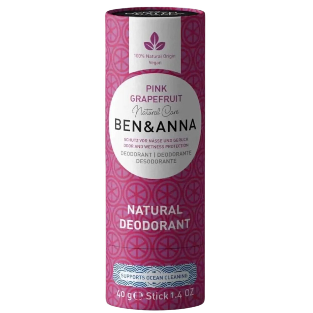 Ben&Anna Deodorant Pink Grapefruit Papertube (40g)
