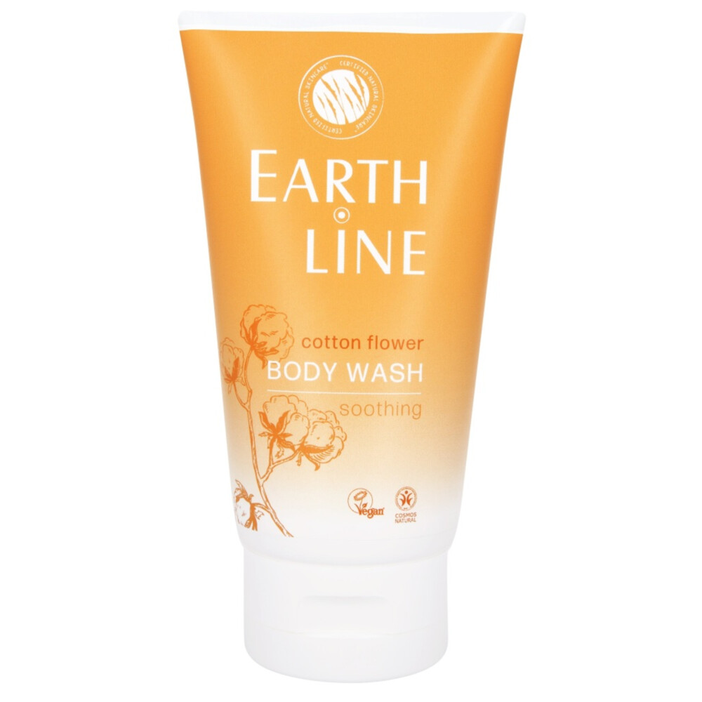3x Earth-Line Bodywash Cotton Flower 150 ml