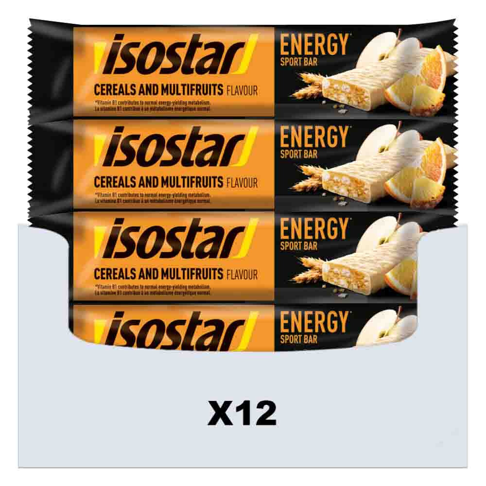 12x Isostar High Energy Sportreep Multifruits 40 Gr