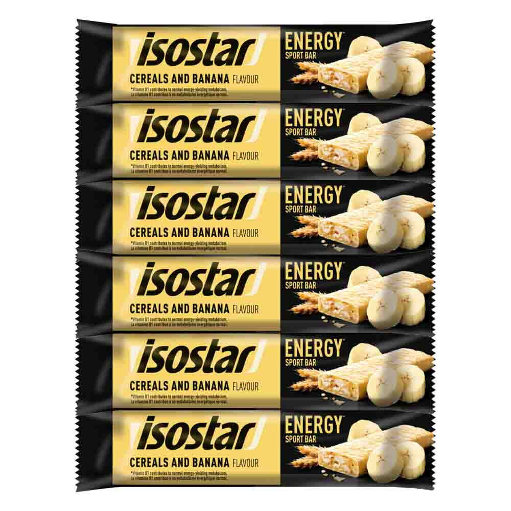6x Isostar High Energy Sportreep Banaan 40 gr