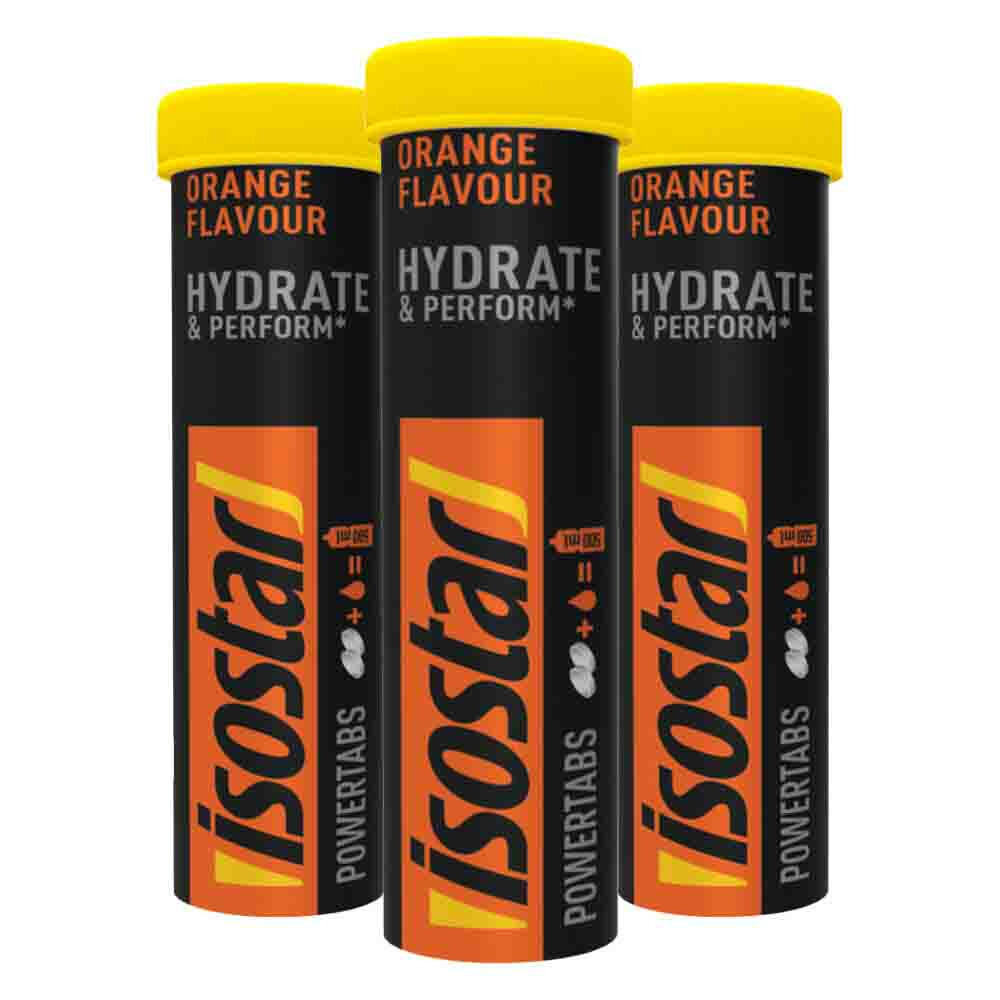 3x Isostar Fast Hydration Powertabs Orange 10 tabletten