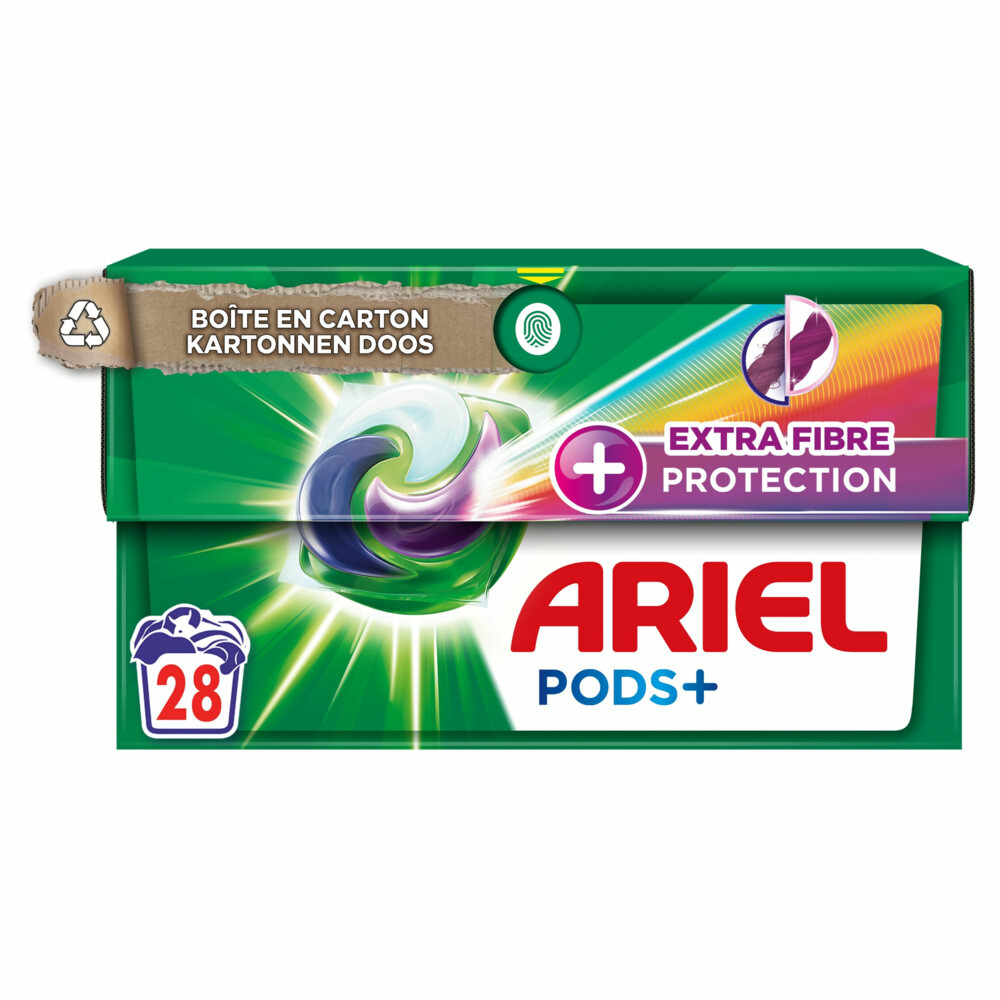 Ariel Pods+ Wasmiddelcapsules Extra Fiber Protection 28 stuks