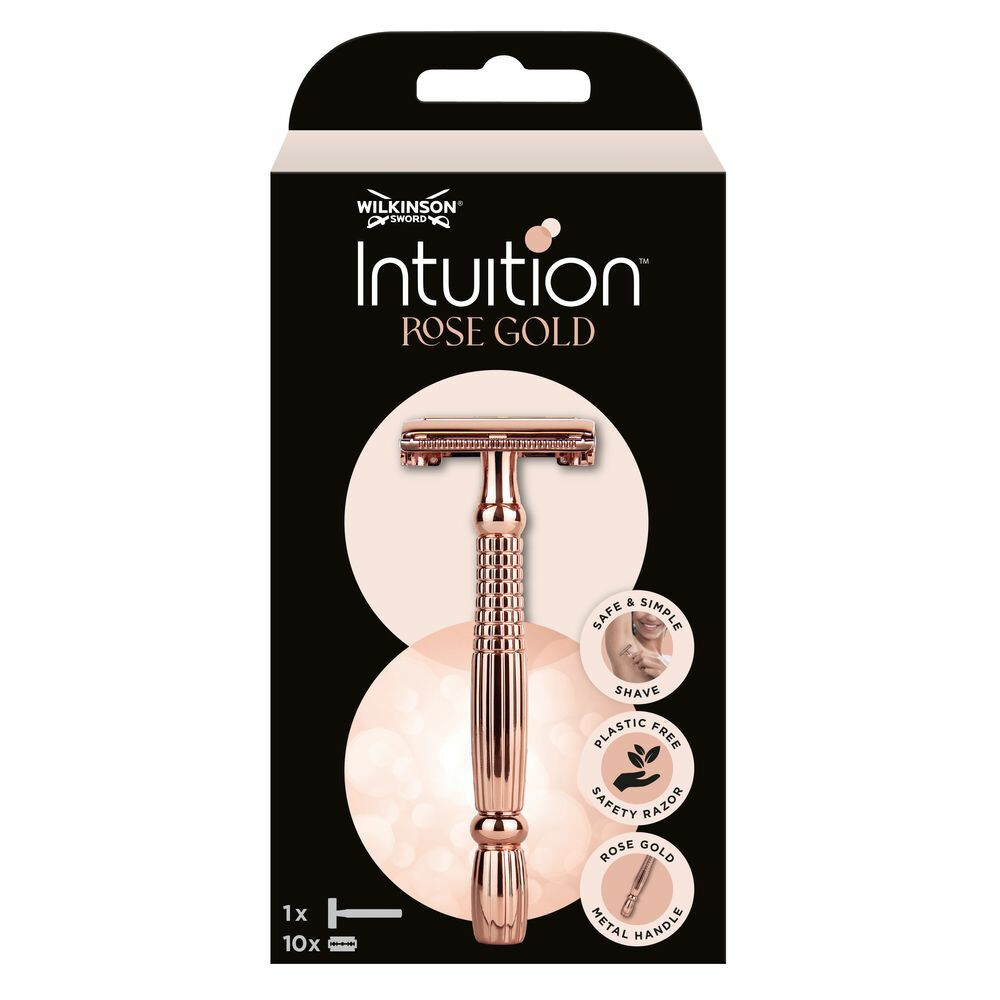 Wilkinson Woman Intuition Safety Razor Rose Gold 1 + 10 aanbieding