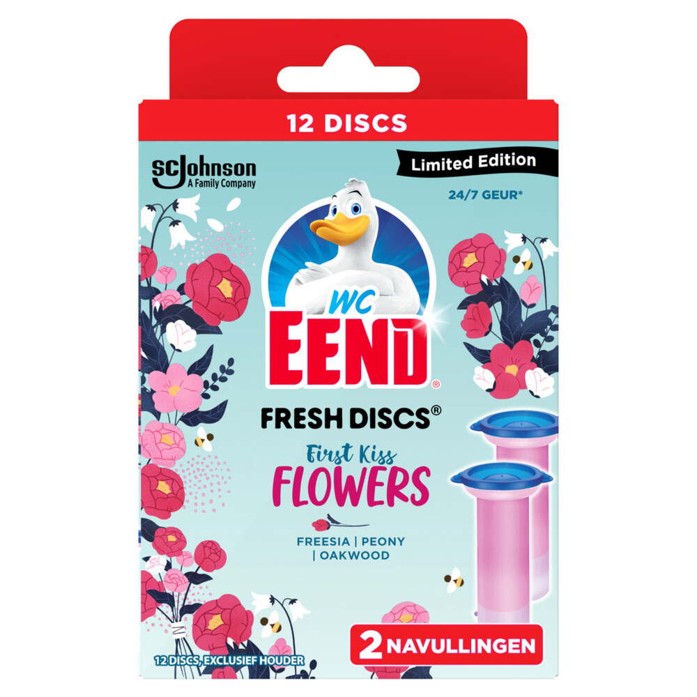 WC Eend Fresh Discs First Kiss Flowers 72 ml