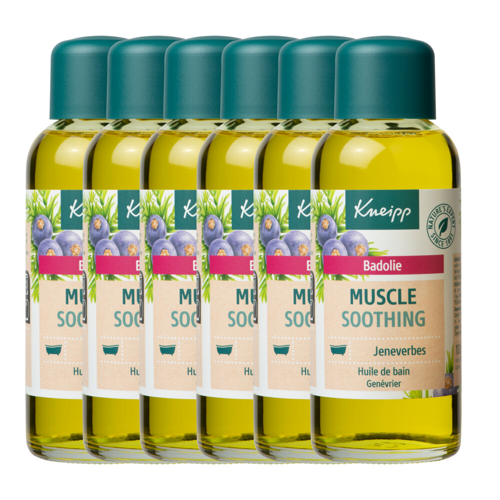 6x Kneipp Badolie Muscle Soothing Jeneverbes 100 ml