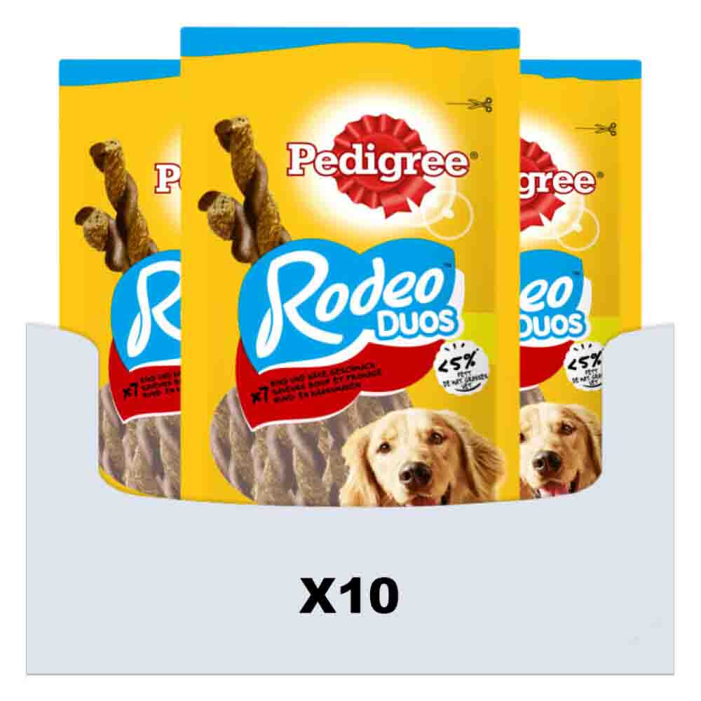10x Pedigree Rodeo Kauwsticks Duo Hondensnacks Rund & Kaas 123 gr