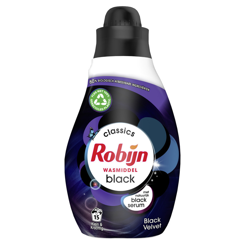 Robijn Klein&Krachtig Wasmiddel Black Velvet 525 ml