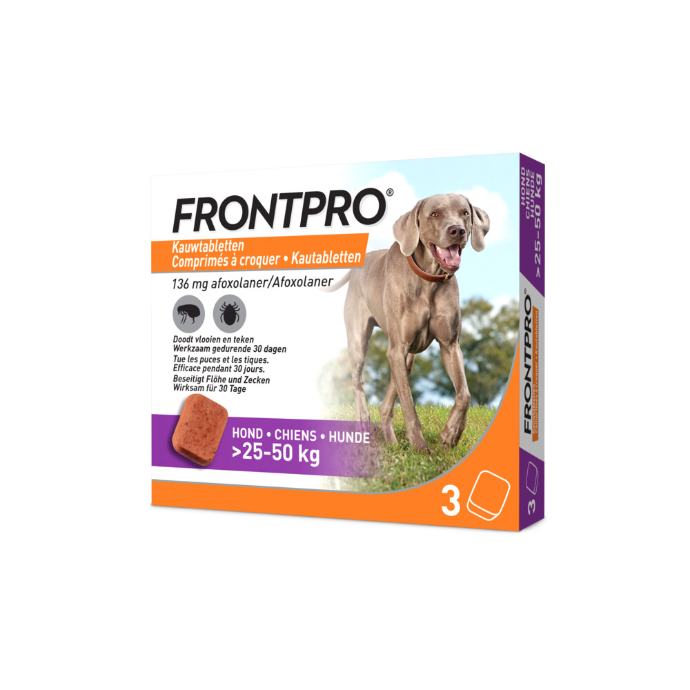 Frontpro Hond XL 25-50 kg 3 tabletten