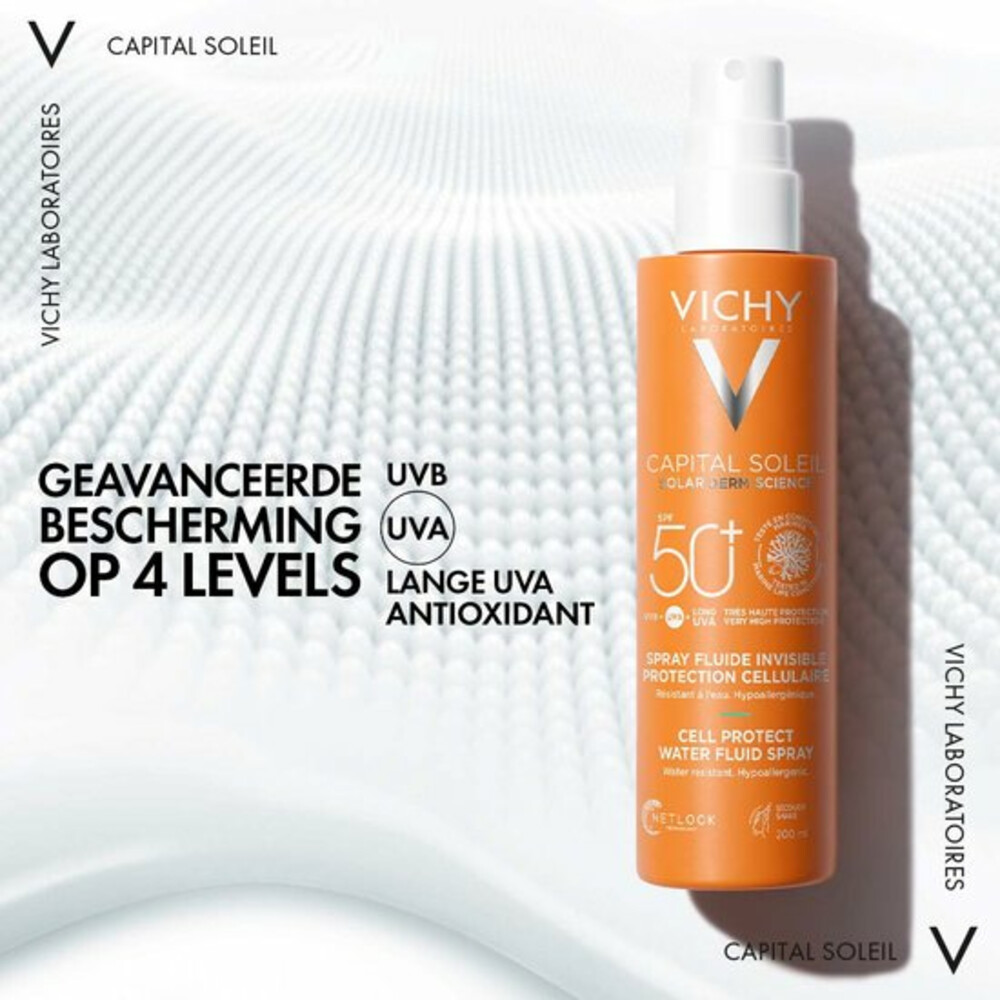 Vichy Capital Soleil UV Cell Protect Fluide Spray SPF 50+ 200 ml, foto 3