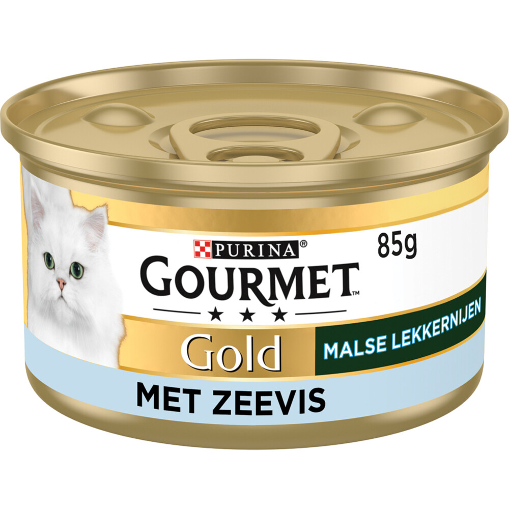 Gourmet Gold Blik Malse Lekkernijen Zeevis 85 gr