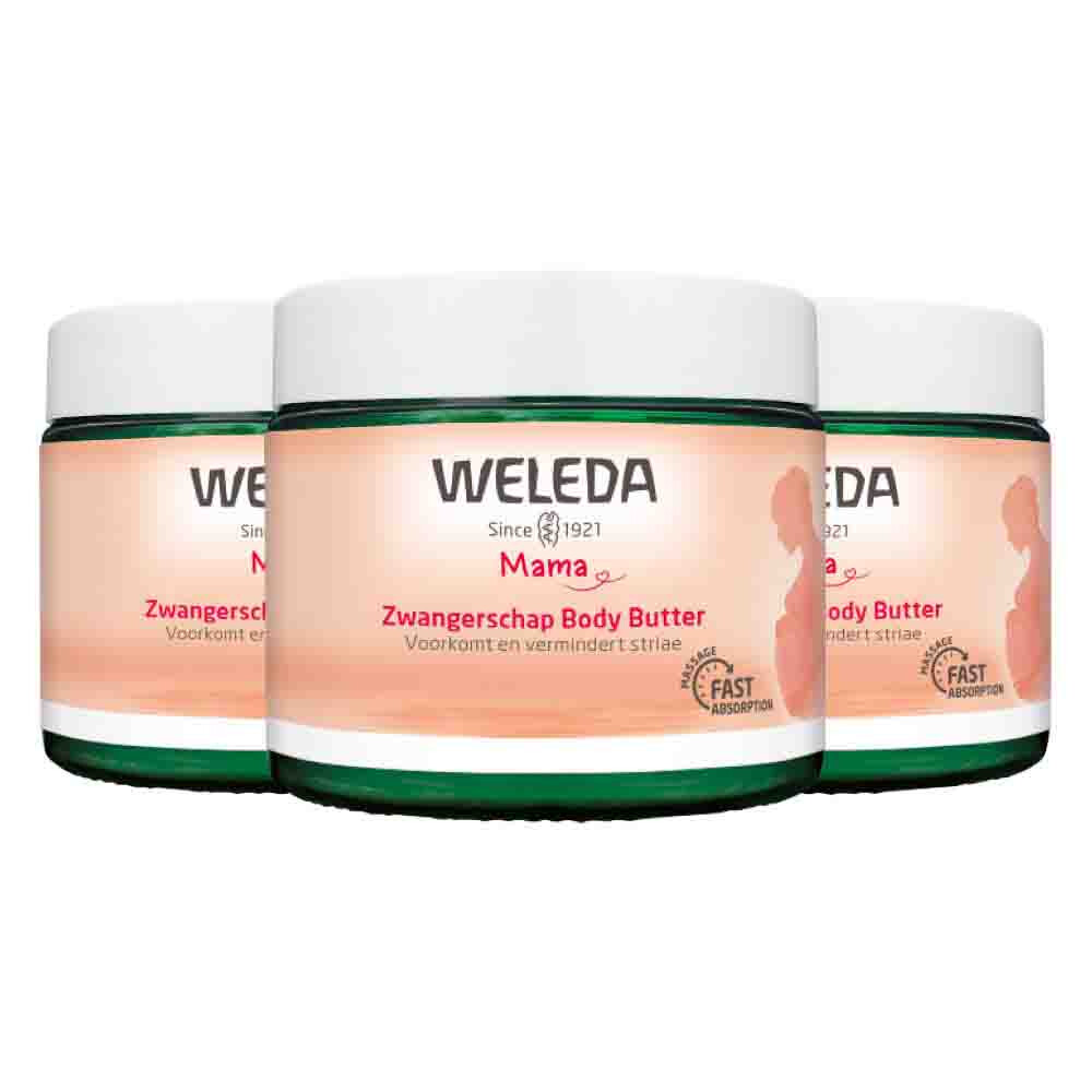 3x WELEDA Mama Zwangerschap Body Butter 150 ml