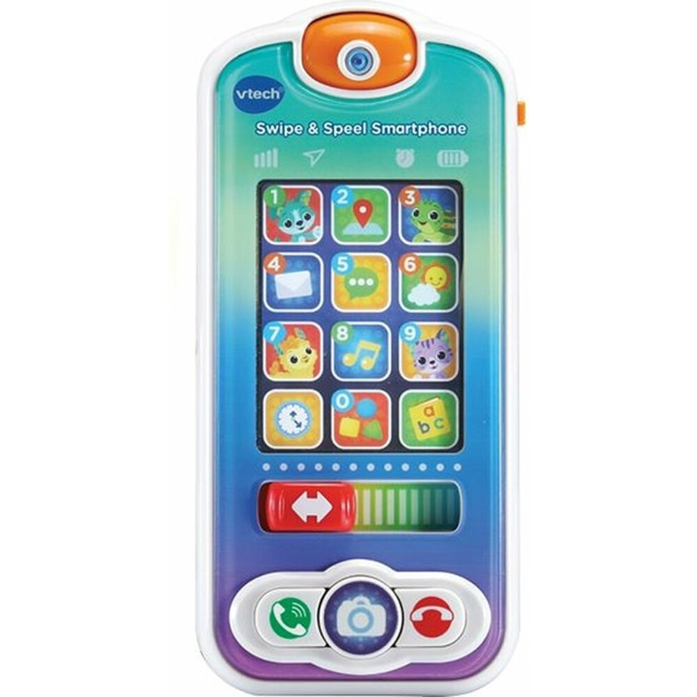 VTech speelgoedtelefoon Swipe & Speel junior 15 x 4,5 cm blauw