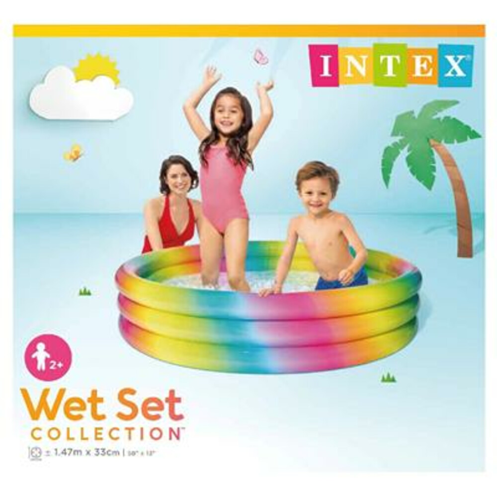 Intex Regenboog Zwembad 147x33 cm | Plein.nl