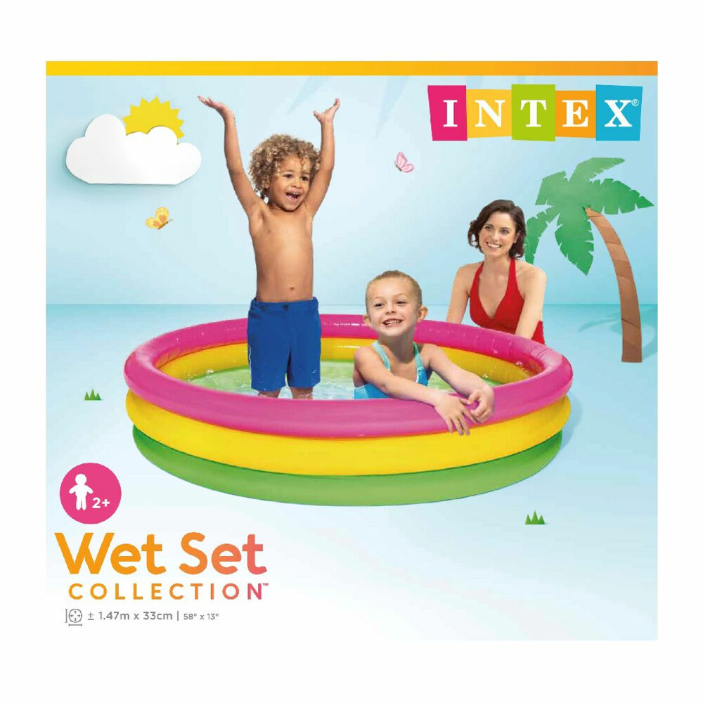 Intex Sunset Glow Zwembad 3 Rings 147x33 cm | Plein.nl