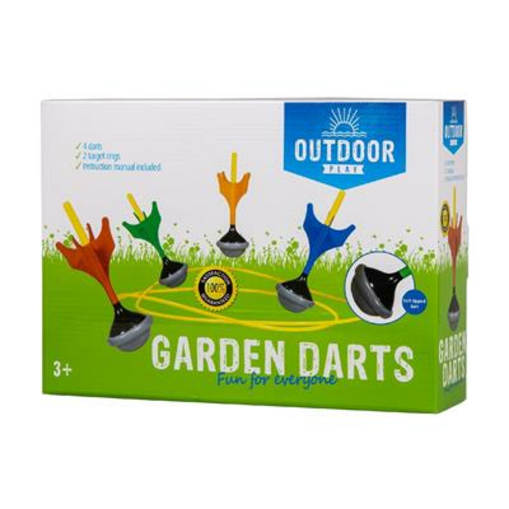 Jeu De Fléchettes Géantes Outdoorplay – 4 Fléchettes En Mousse + 2 Anneaux – Pour Jardin, Plage Ou Camping, Dès 5 Ans !