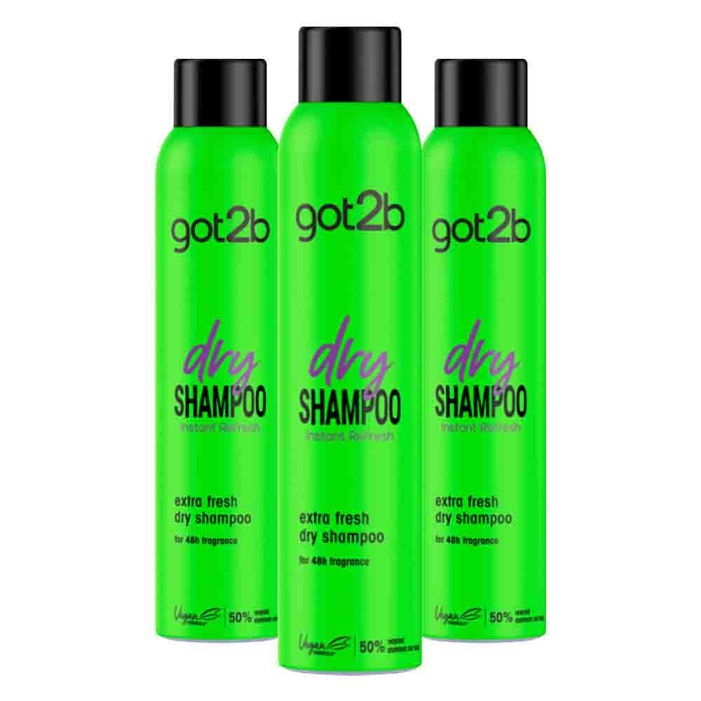 3x Got2b Droogshampoo Fresh&Fabulous 200 ml